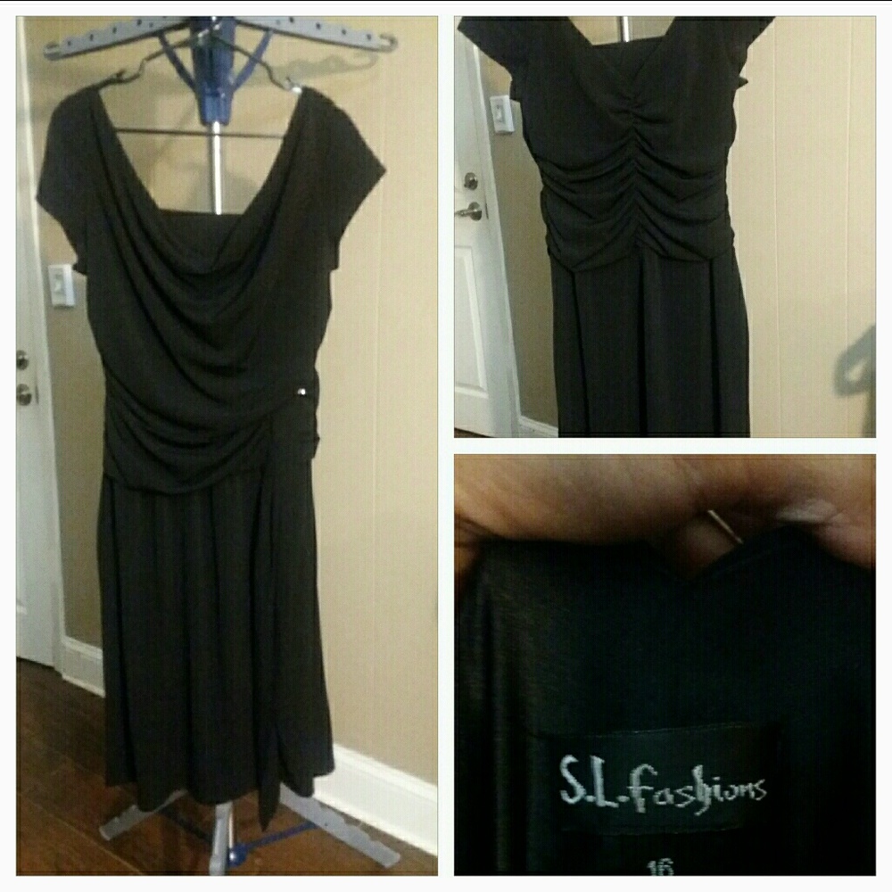SL Fashions Black Dress